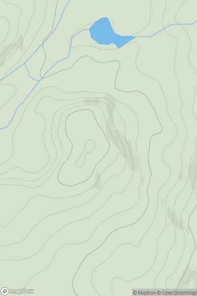 Thumbnail image for Maol Mor [Oban to Loch Fyne] showing contour plot for surrounding peak